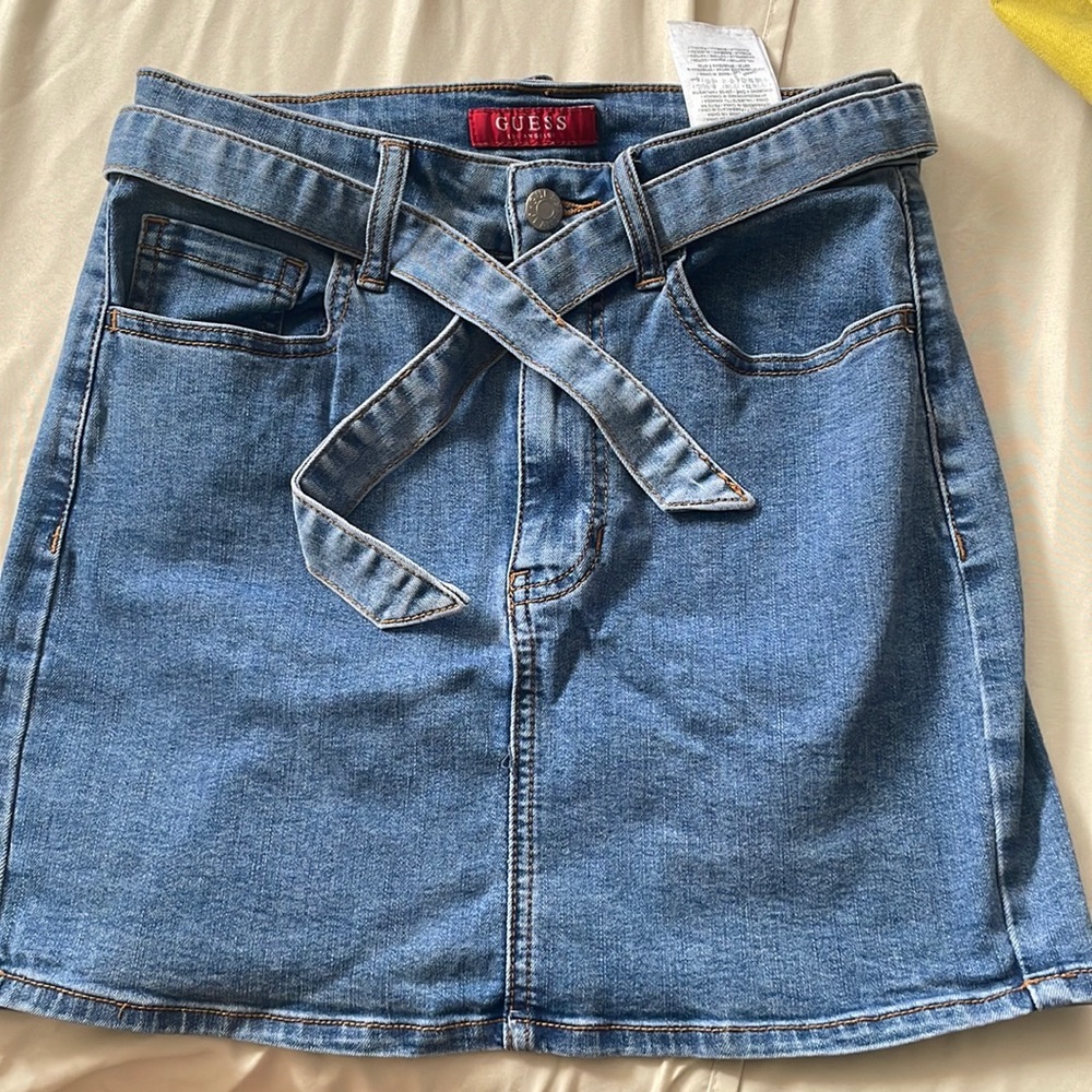 Guess denim mini skirt like new.